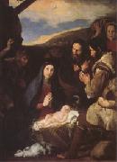 Jusepe de Ribera The Adoration of the Shepherds (mk05) oil painting on canvas